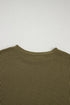 Ribbed Textured Knit Loose Fit Tee and Shorts Set